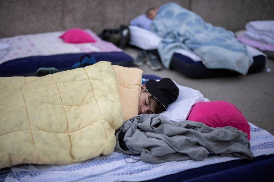 Protest march following the deadly November 2024 Novi Sad railway station canopy collapse, in Indjija