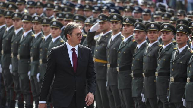 Military Academy cadets attend graduation ceremony in Belgrade