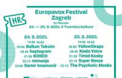 Europavox festival ovaj vikend počinje u Tvornici kulture