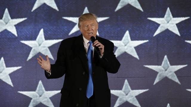  U.S. President-elect Trump addresses pre-inaugural rally at the Lincoln Memorial in Washington