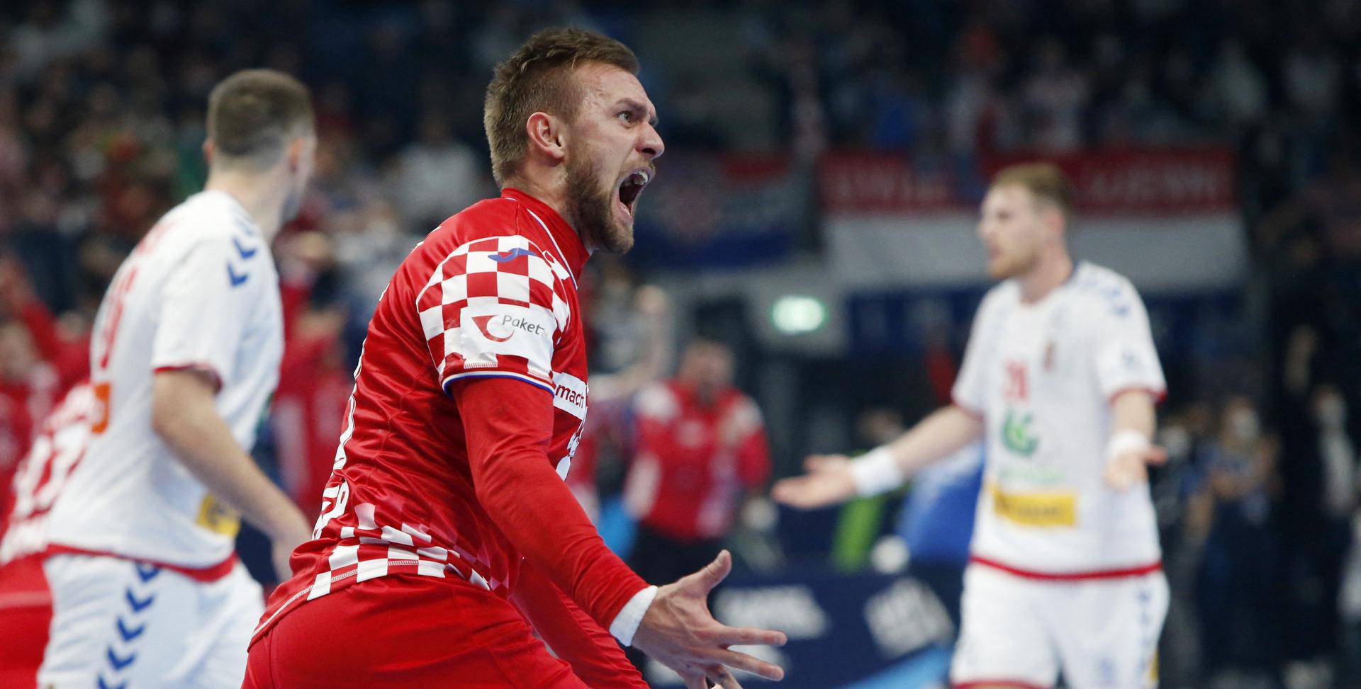 EHF 2022 Men's European Handball Championship - Group C - Croatia v Serbia