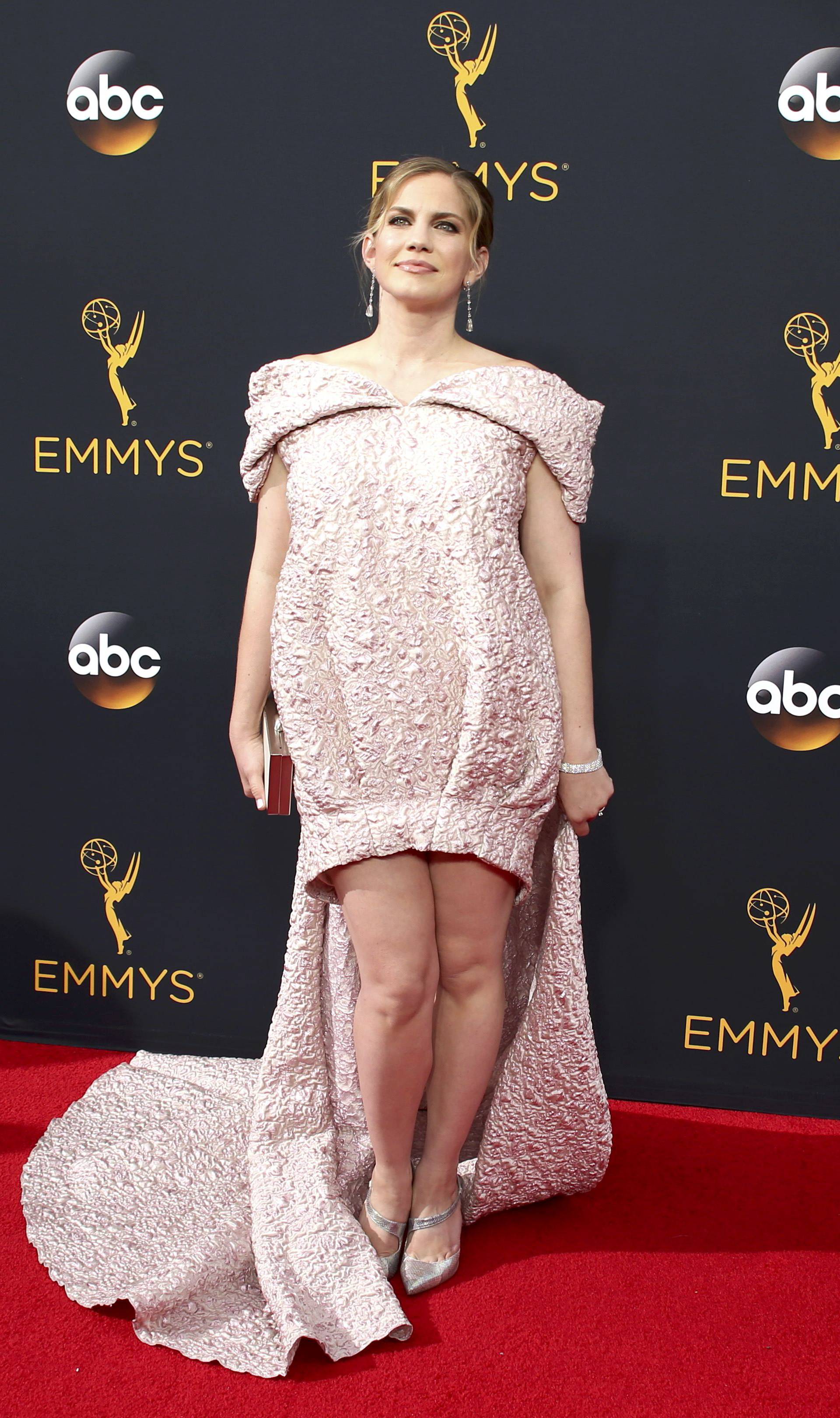 Actress Anna Chlumsky arrives at the 68th Primetime Emmy Awards in Los Angeles
