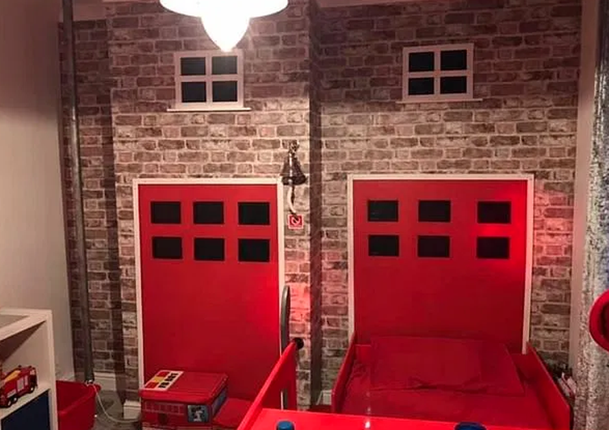 Za manje od 1000 kn uredila je sinu (4) novu vatrogasnu sobu