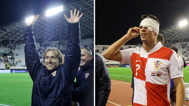 FOTO Sve za Hrvatsku, pa čak i krvave glave! Pogledajte kako su 'vatreni' slavili na Poljudu