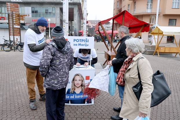 Zagreb: Nino Raspudić od jutra prikuplja potpise za suprugu Mariju