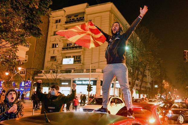 (SP)NORTH MACEDONIA-SKOPJIE-EURO CUP-FANS