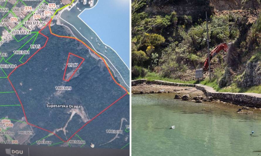 Uklonili tablu o zabrani radova, uništavaju pomorsko dobro na Rabu i prodaju 'privatnu' plažu!