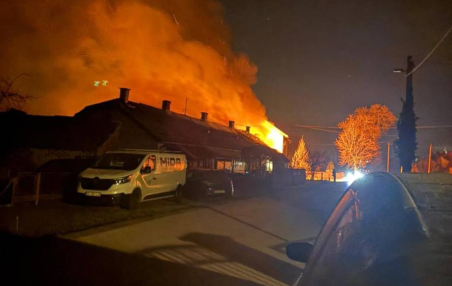 VIDEO Strašni prizori kraj Križa: 'Trčali smo van, od požara smo spašavali samo živu glavu'