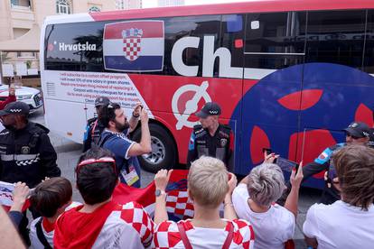 KATAR 2022 Hrvatska nogometna reprezentacija otputovala je iz hotela Hilton Doha prema zračnoj luci