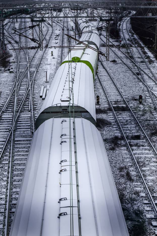 Zagreb: Glavni kolodvor pod snijegom