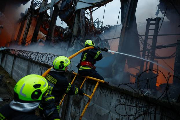 Aftermath of a Russian missile attack in Kyiv