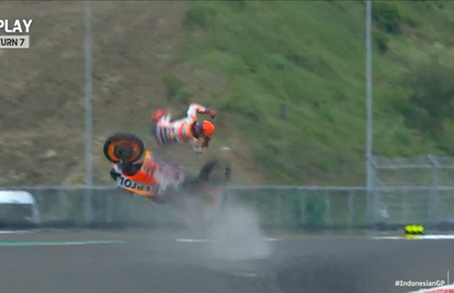 Težak pad zvijezde Moto GP-a: Odletio u zrak pa pao na glavu!