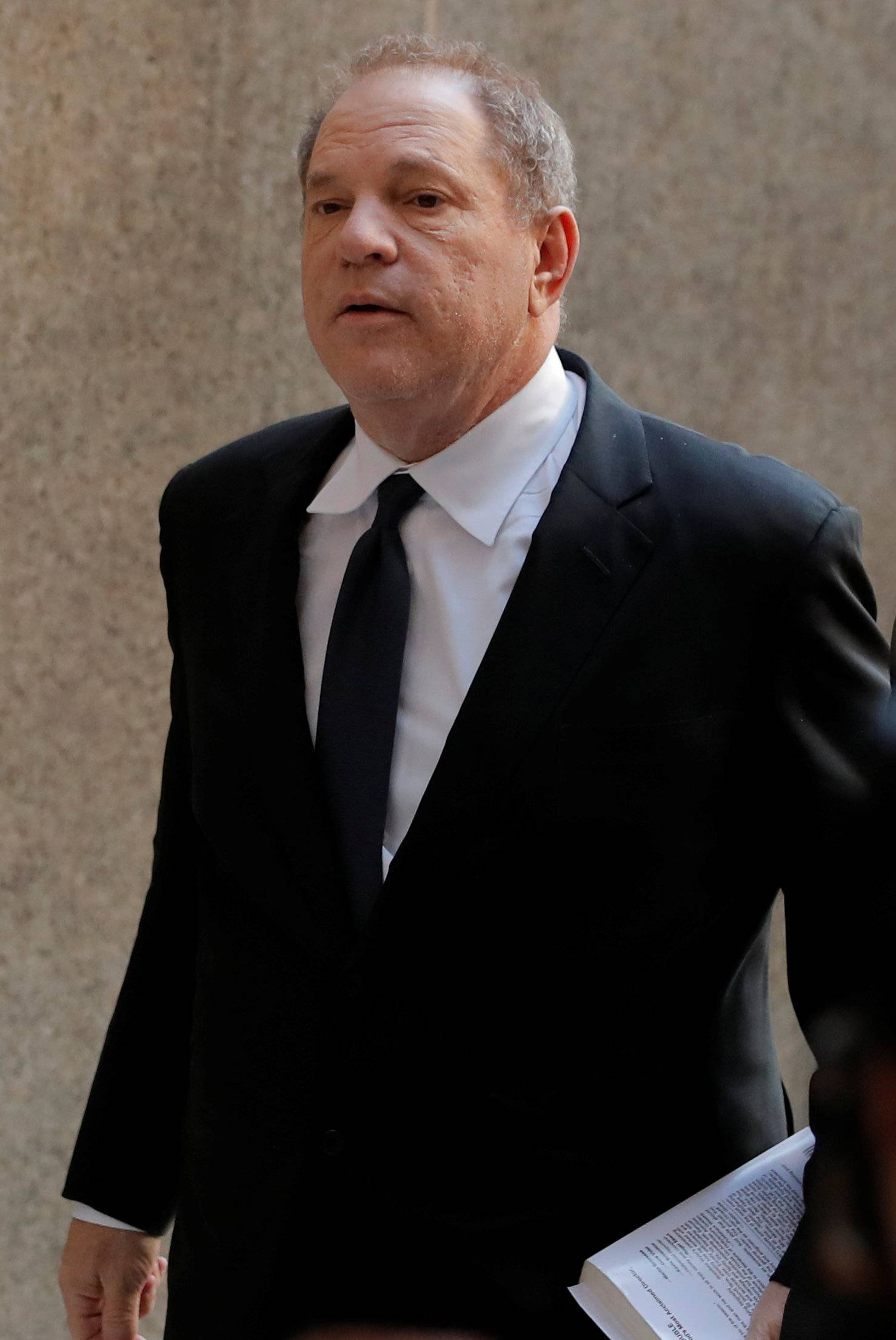 Film producer Harvey Weinstein arrives at Manhattan Criminal Court