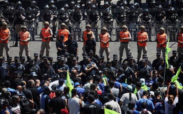 One-day national strike to protest against Argentine President Milei's measures, in Buenos Aires