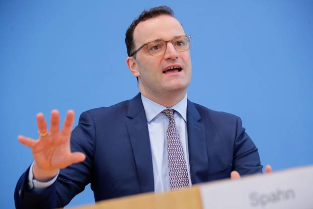 German Health Minister Spahn and the head of RKI Wieler hold a news conference in Berlin