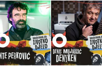 Dobitnici nagrade 'Rock&Off' za životno djelo ove godine su Ante Perković i Denis Mujadžić