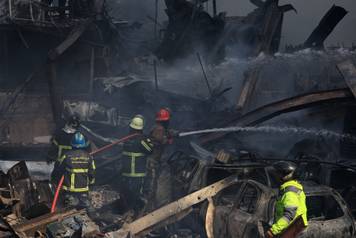 Site of an Israeli strike in Beirut