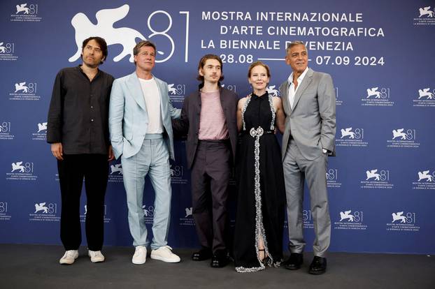 Photocall for the movie "The Wolfs" out of competition at the 81st Venice Film Festival