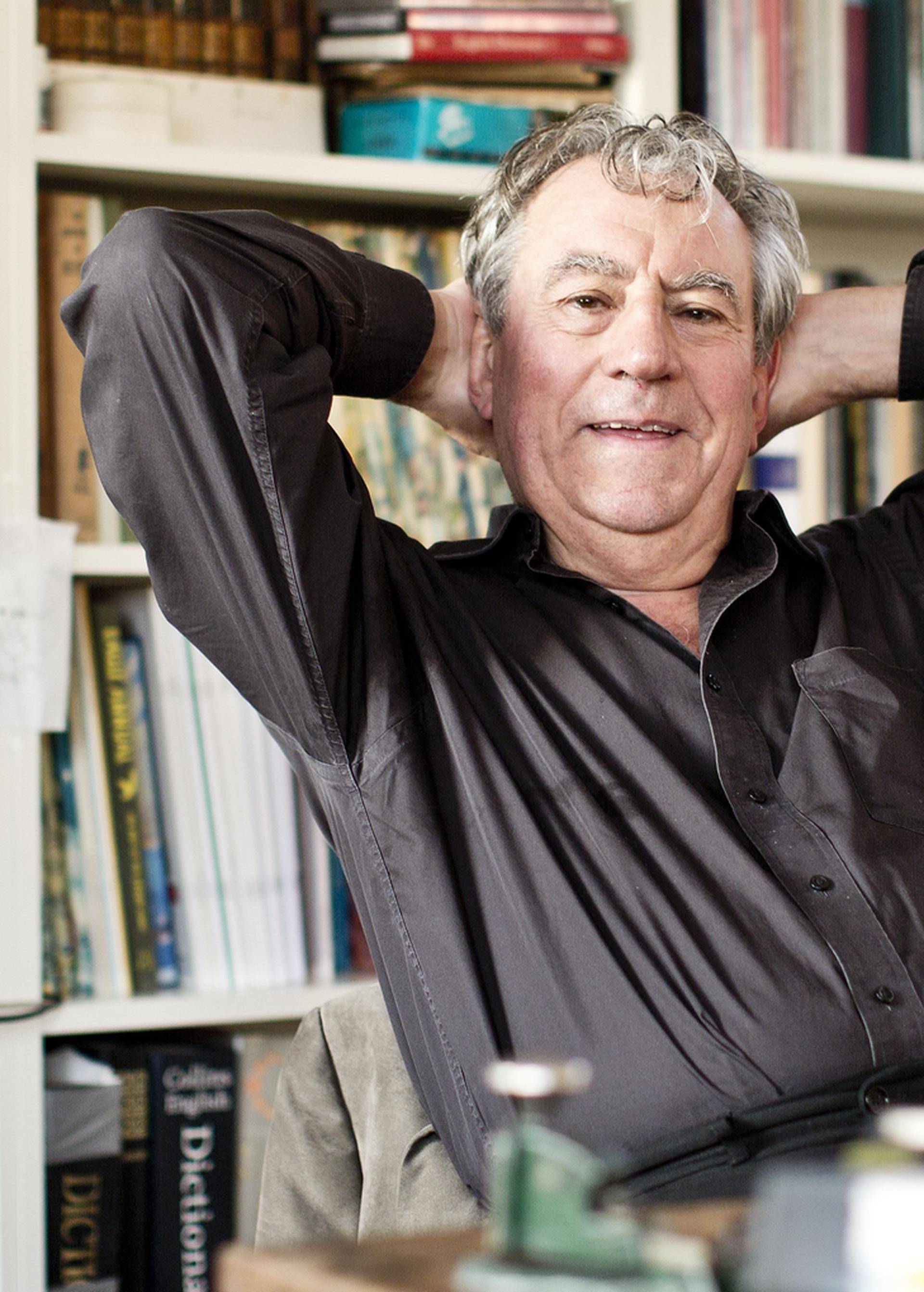 Terry Jones at home in London.
