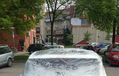 Zagreb: 'Spiderman' mu je na svoj način osigurao automobil