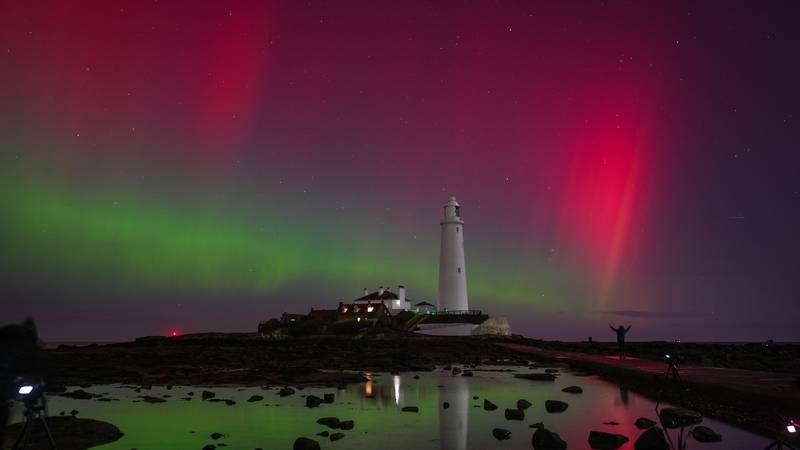 Spektakularno svjetlo na nebu: Čarobna aurora borealis obasjala svjetionik St. Mary