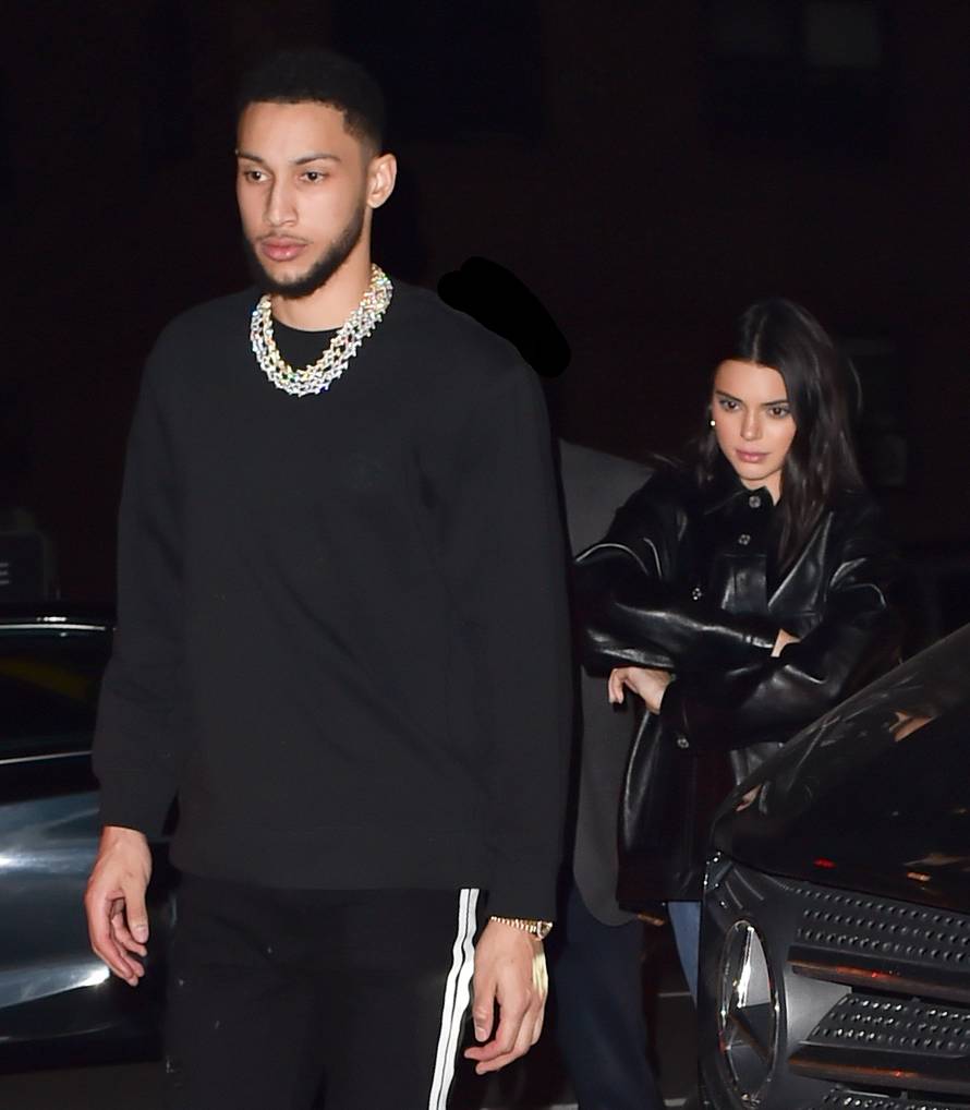 Kendall Jenner & Ben Simmons are seen leaving Zuma restaurant in New York and arriving at the Marquee club in Chelsea
