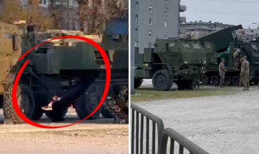 VIDEO Tko se ljuljao, ljuljao se: Moćne oklopnjake ispred Arene zaštitili su željeznim ogradama