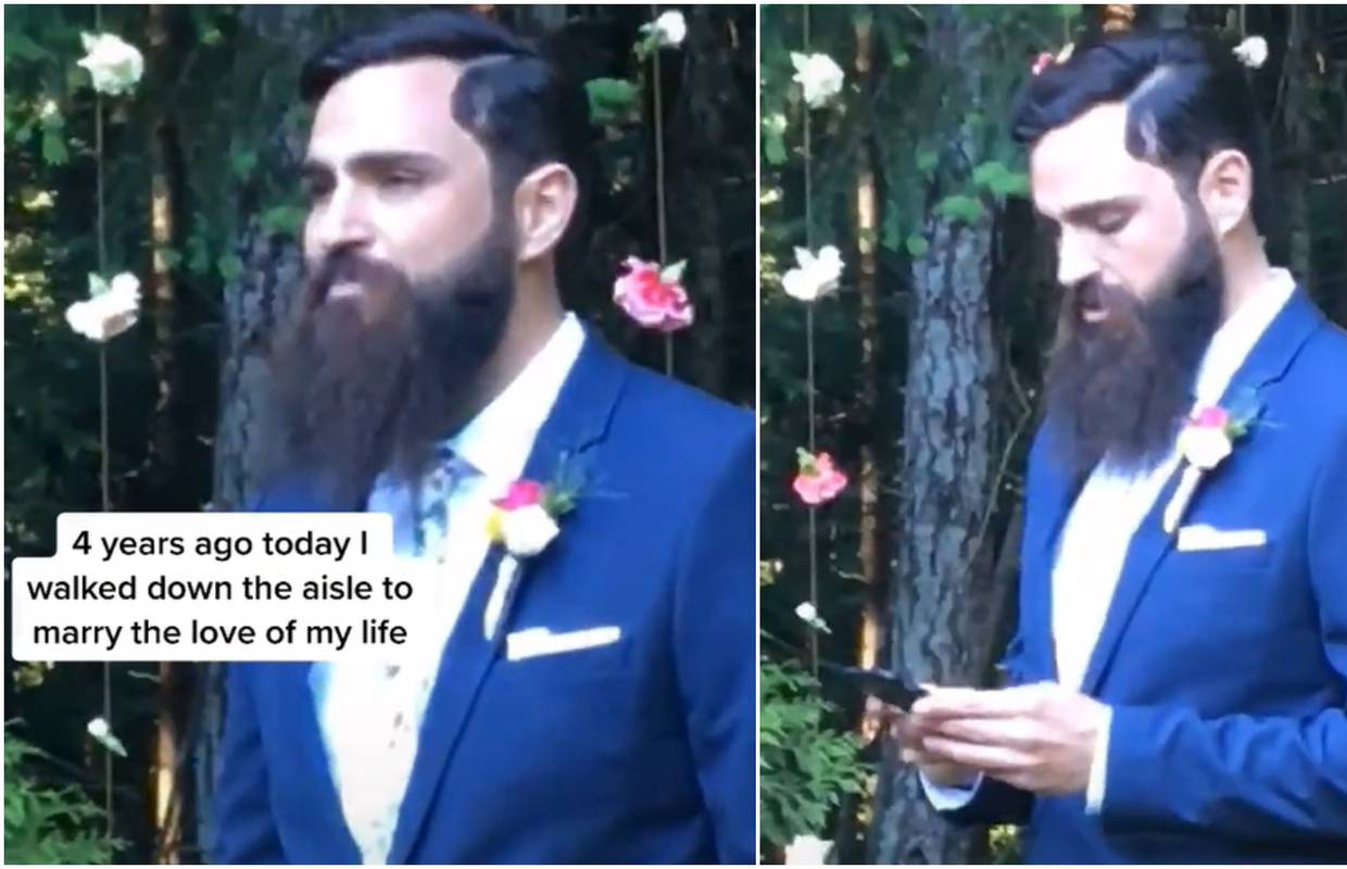 Kakav romantik: Dok je čekao buduću suprugu kod oltara, provjerio obavijesti na mobitelu