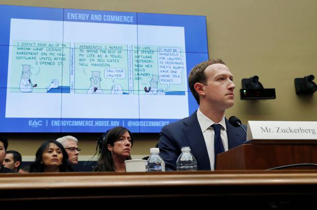 Facebook CEO Mark Zuckerberg testifies before the House Energy and Commerce Committee in Washington