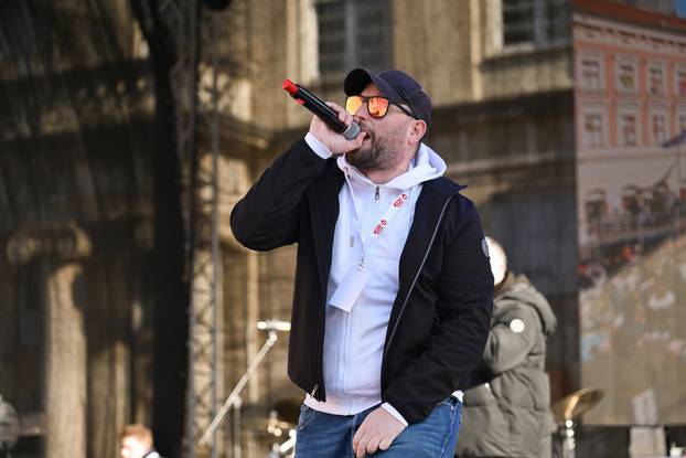 Zagreb: Svečani doček rukometaša nakon osvojenog srebra na Svjetskom prvenstvu