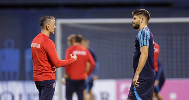 Zagreb: Trening hrvatske nogometne reprezentacije