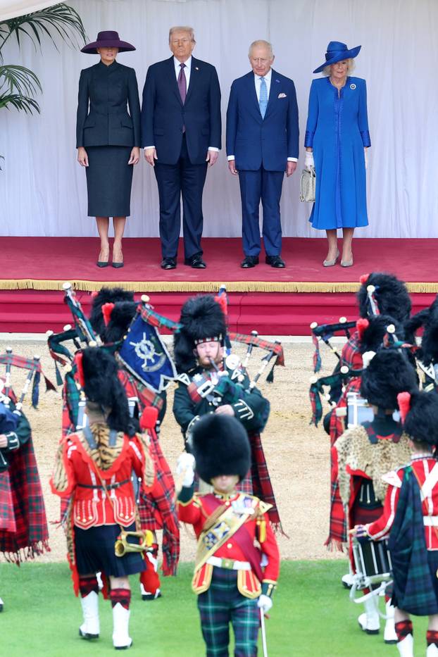 U.S. President Trump makes second state visit to Britain