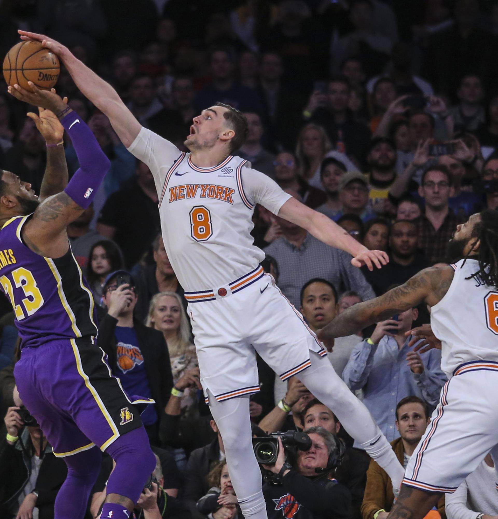 NBA: Los Angeles Lakers at New York Knicks