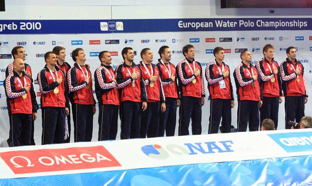 ARHIVA - 2010. Zagreb: Hrvatska vaterpolo reprezentacija postala europski prvak