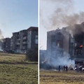 VIDEO Dramatične scene u Velikoj Gorici: Gorjela terasa na drugom katu, širio se gusti dim