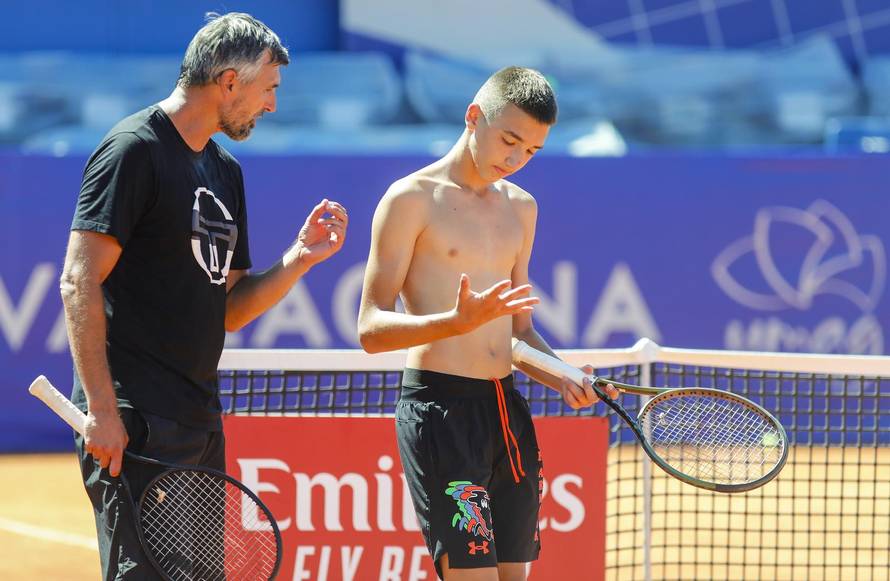 Goran Ivanišević sa sinom Emanuelom na Plava Laguna Croatia Open Umag teniskom turniru