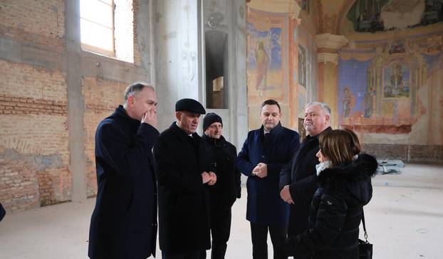 Žažina: Obilazak obnove crkve sv. Nikole i Vida