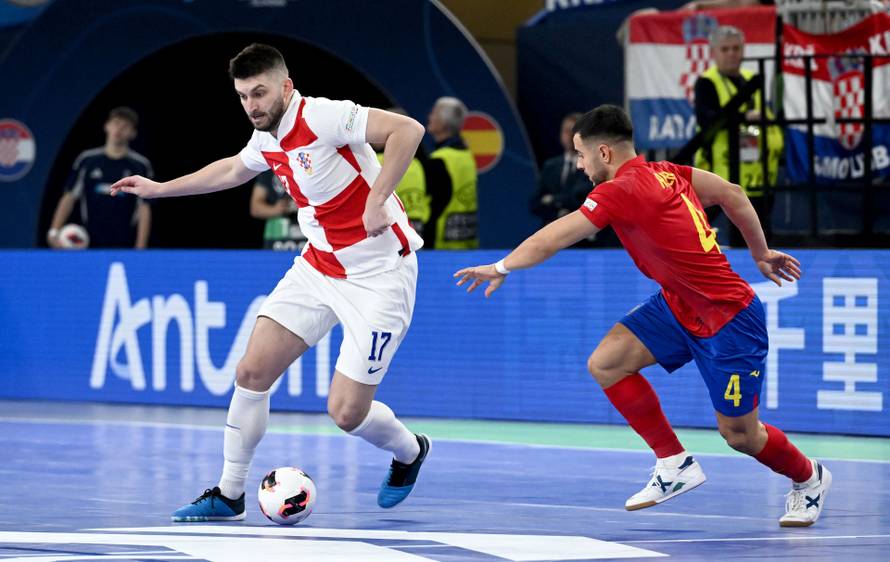 Susret Hrvatske i Španjolske u polufinalu Europskog prvenstva u futsalu
