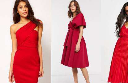 Crvena haljina u 10 kombinacija