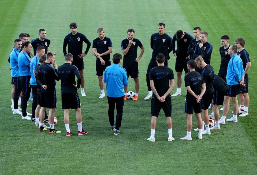 Moskva: Trening hrvatske nogometne reprezentacije