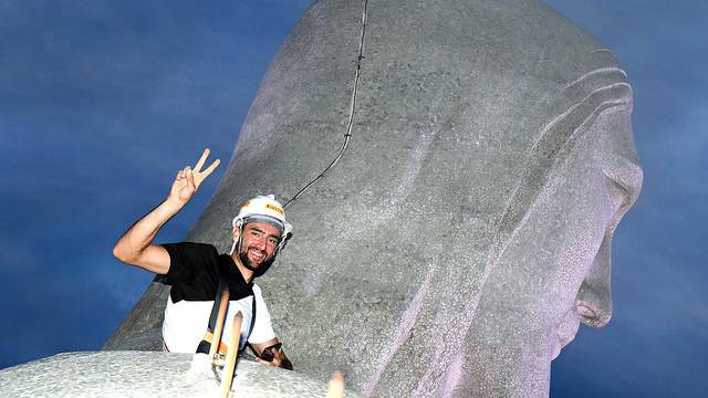 Čilić se popeo na vrh Kristova kipa u Riju: Srce kuca kao ludo