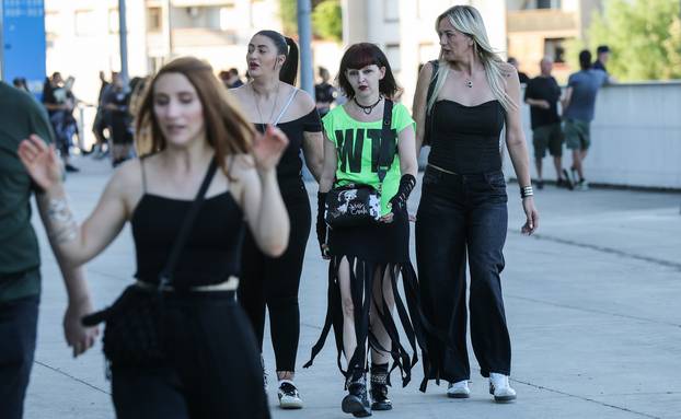 Zagreb: Atmosfera oko Arene uoci koncerta Marilyna Manson.