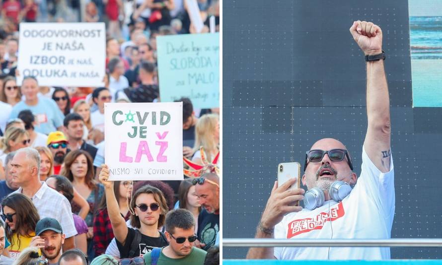 Tony Cetinski zaurlao: 'Cijepite si mamu!', a skup na trgu je završio s hrvatskom himnom