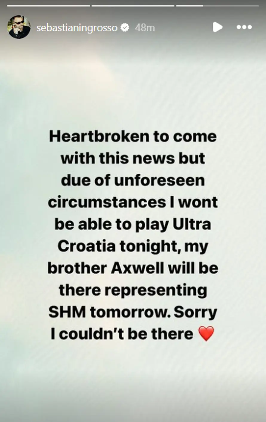 Slavni DJ ipak neće nastupati na Ultri: 'Srce mi se slama, ali...'