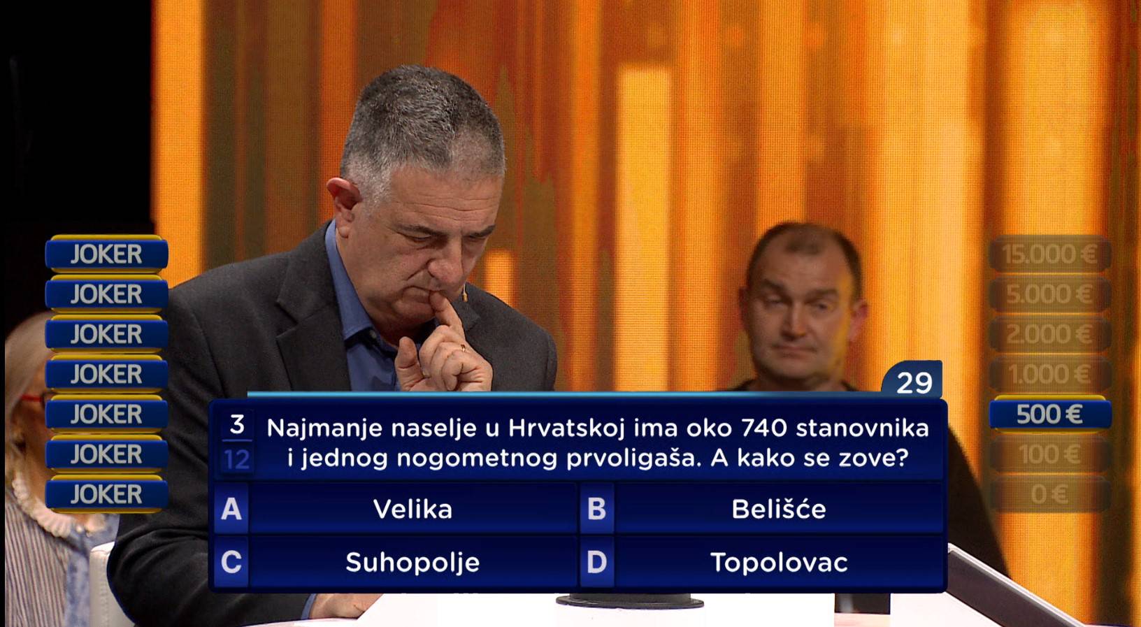 Zbog Zrinka Tutića pao na dno novčane ljestvice u 'Jokeru', ali je Srečko kviz završio sa 100 €