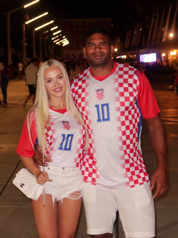 FOTO MMA zvijezda i supruga plesačica podržali su 'vatrene'. Hrvatska im je kao drugi dom