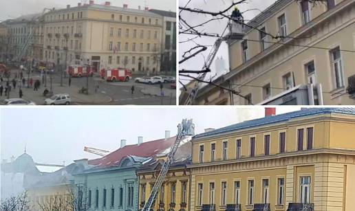 VIDEO Gorjela zgrada u Zagrebu kod Glavnog kolodvora: 'Došla sam vlakom i vidjela gusti dim'