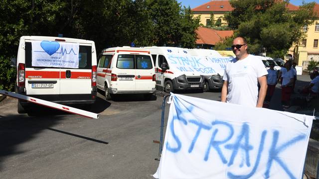 Šibenik:  Vozači sanitetskog prijevoza od danas su u štrajku
