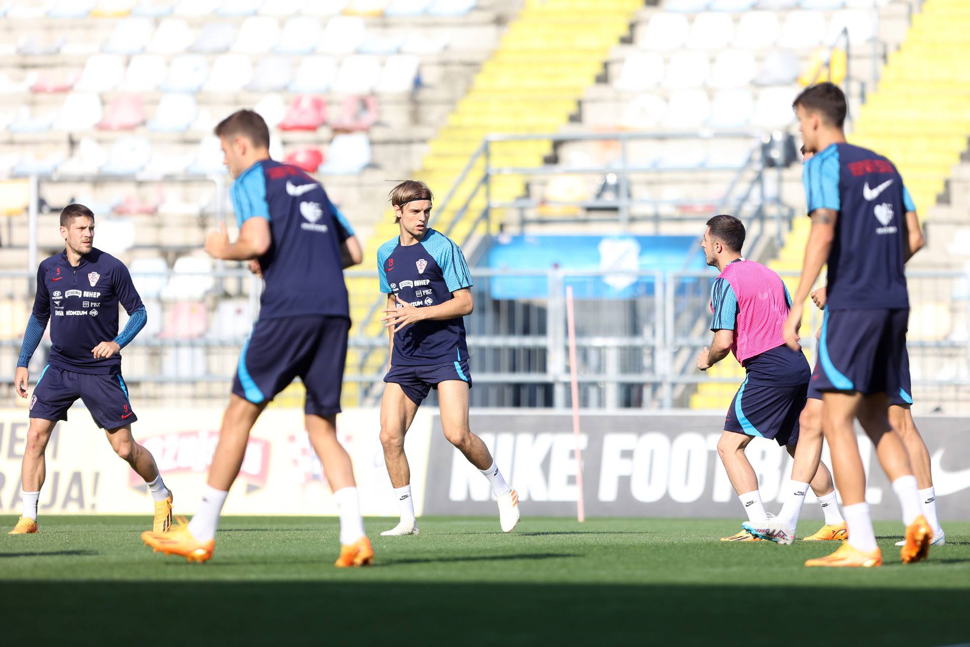 Rijeka: Na stadionu Rujevica održan trening Hrvatske nogometne reprezentacije 