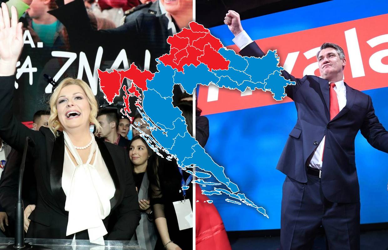 Konačni rezultati: Kolindi 12 županija, ali ide s Pantovčaka